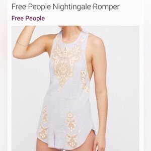 FP intimacy romantic romper. Size L. NWOT.